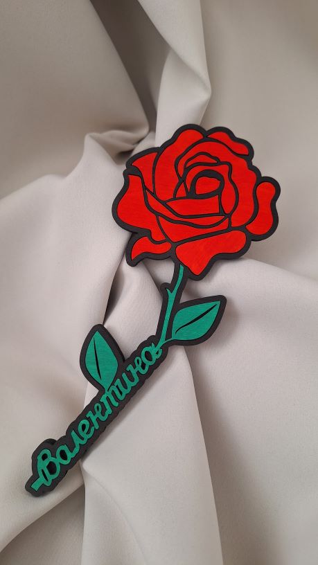 Персонализирана роза с име Валентина